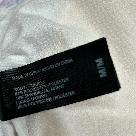 NWT Women’s Size Medium Hurley Blue & Purple Tie Dye Monokini Logo Swimsuit - Picture 10 of 11